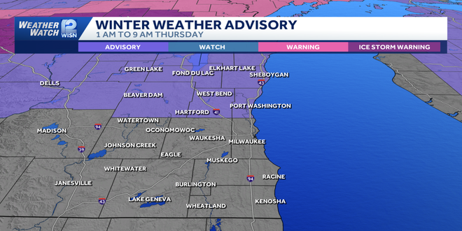 Aviso de clima invernal para el 1 de abril para parte del sureste de Wisconsin
