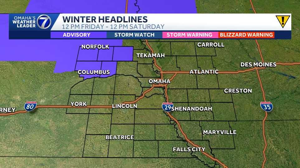 What to know: Parts of Nebraska under winter weather advisory as wintry mix turns into snow