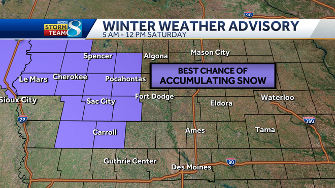 Des Moines weather: winter blast will bring some snow, ice chances to Iowa