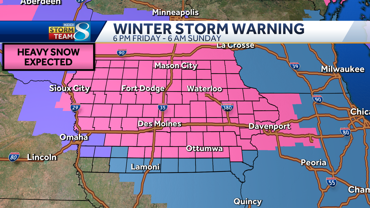 Des Moines weather forecast: Winter storm approaches this weekend