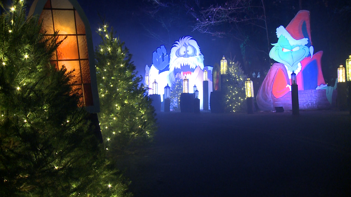 Millions of Christmas lights illuminate this Louisville park for the