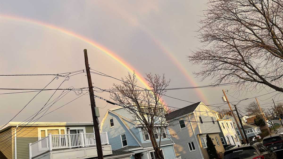 Stunning photos of rainbows in Mass. following weekend storm