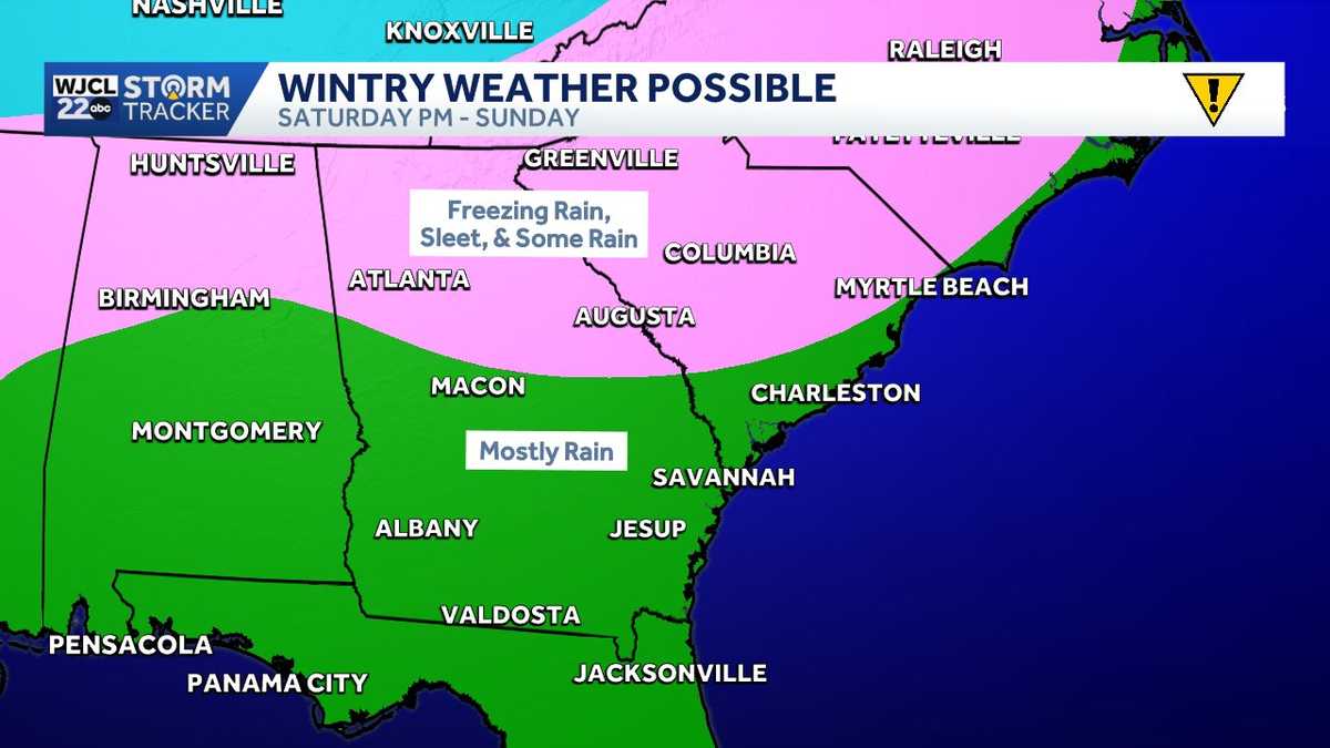 Weekend winter storm...what you can expect across the Southeast and right here in the Savannah area