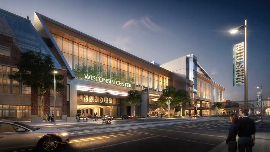 Renderings of proposed Wisconsin Center expansion