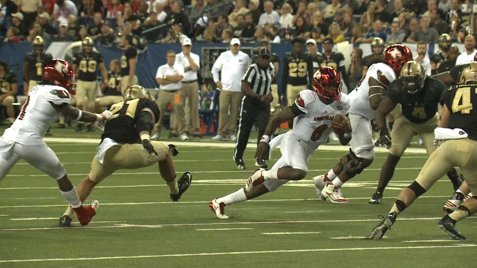 No. 16 Louisville Overcomes Mistakes To Beat Purdue 35-28