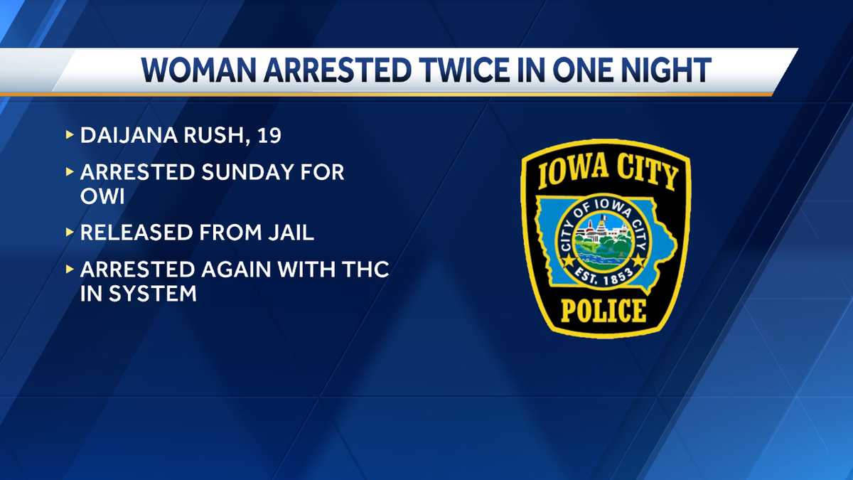 Woman charged for two OWIs in one night in Iowa City