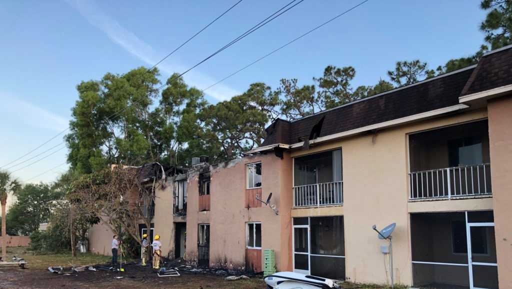 Apartment fire displaces 14 adults, 6 children in West Palm Beach