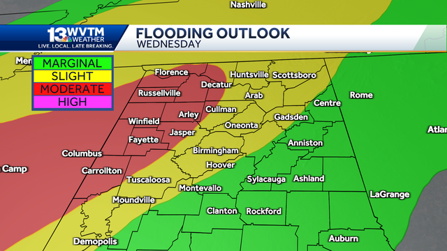 Alabama weather forecast: Flash flooding possible Wednesday, Thursday - Vimarsana News
