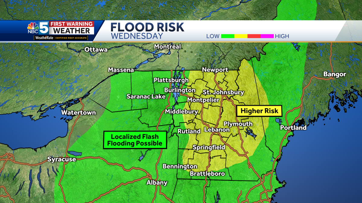 Flood watches issued ahead of more downpours and storms Wednesday in ...