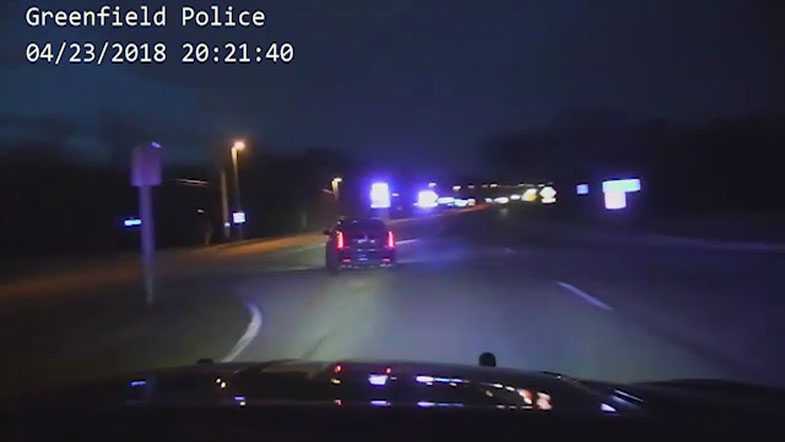 Driver of stolen car leads police on chase, goes wrong way