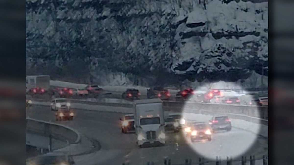 VIDEO: Car hits barrier trying to avoid wrong-way driver on I-79 - WTAE