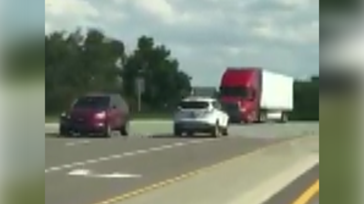 Shocking video shows SUV traveling wrong-way on busy Clermont road