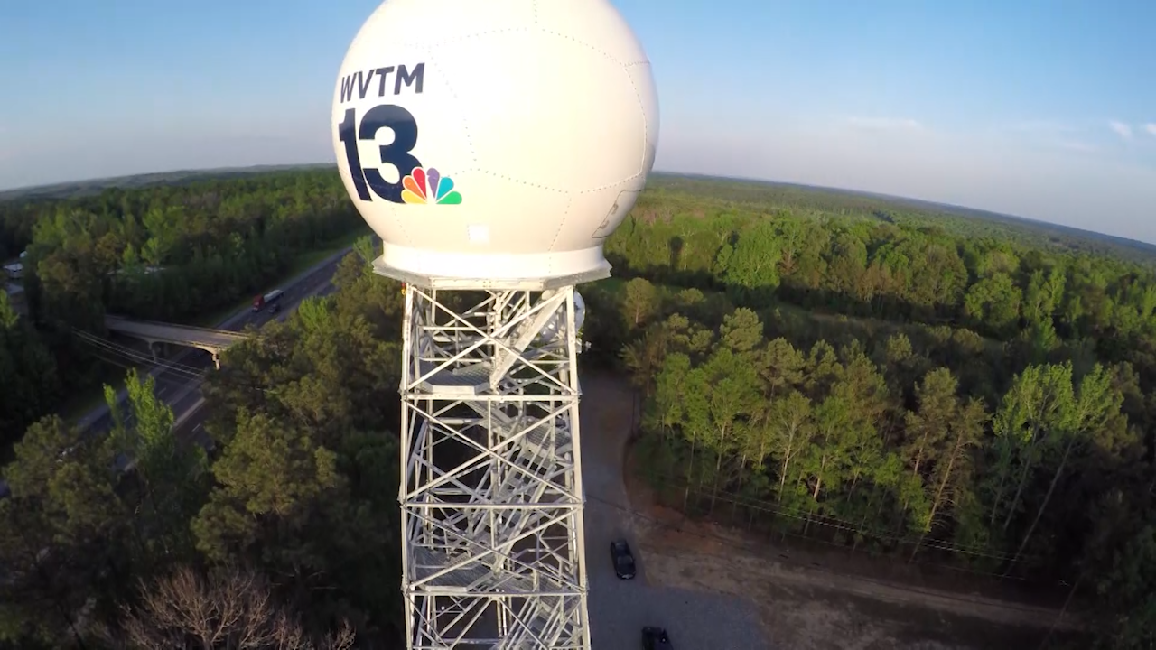 PHOTOS: WVTM 13 Live Doppler Radar Rises Up In Central Alabama