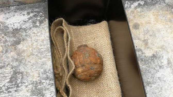 The grenade was detonated safely.