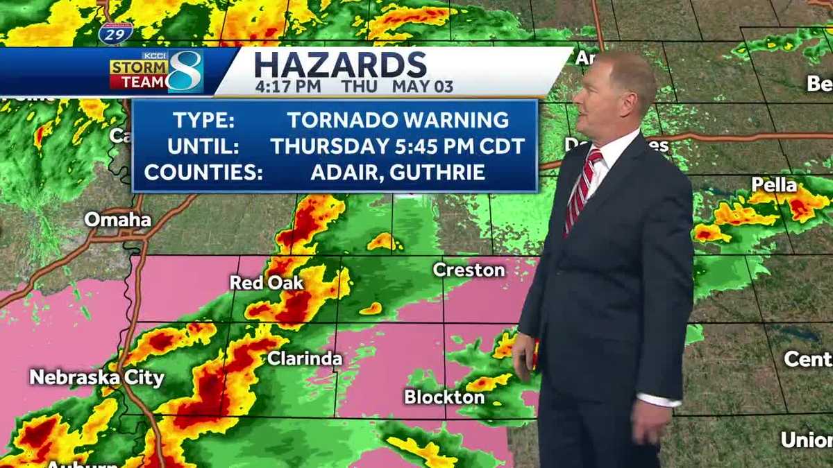 Videocast Showers, thunderstorms expected throughout the evening