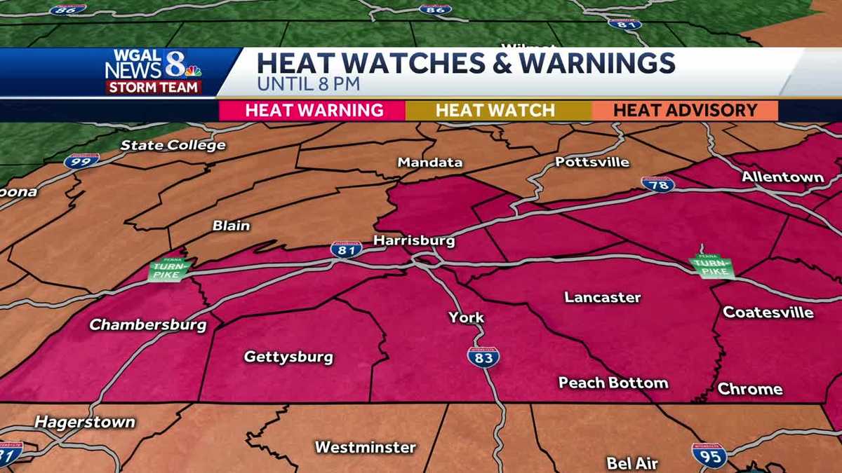 Excessive heat warning: Could feel like 105-110