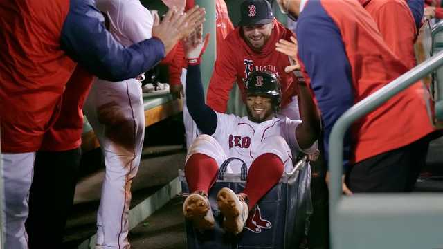 Devers homers twice to power Red Sox past Tigers