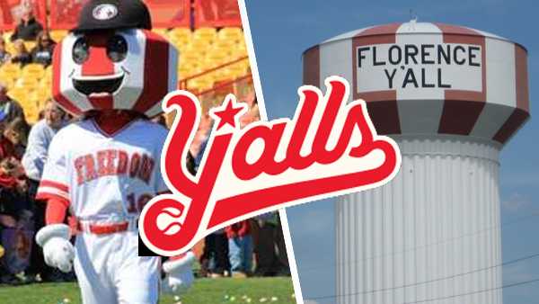 Florence Freedom baseball team renamed the Florence Y'alls