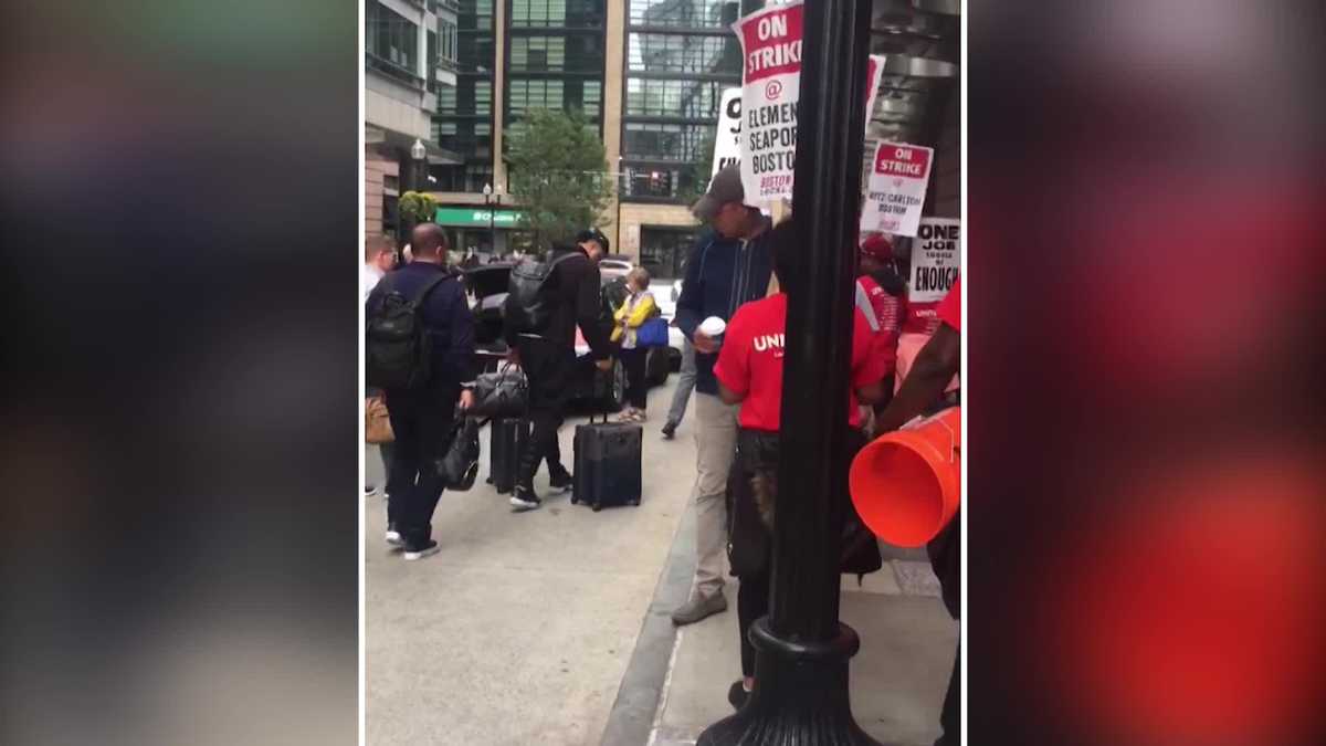 Video shows some Yankees players, staff crossing hotel picket line