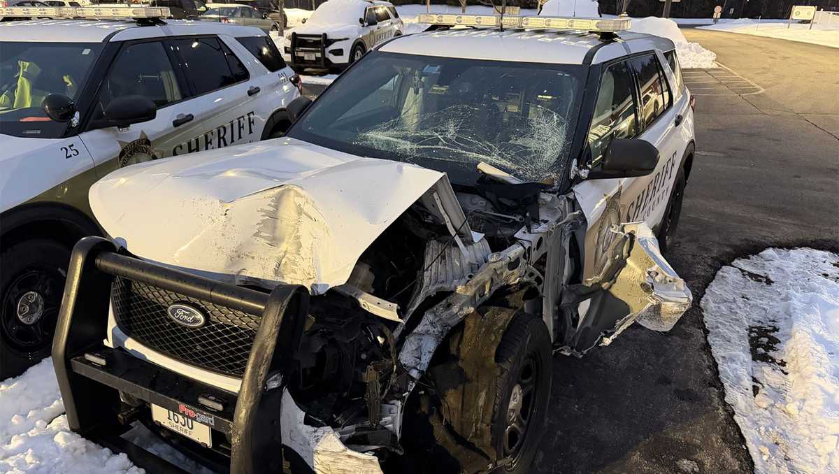 Maine deputy distracted before cruiser rear-ended pickup, crash report states