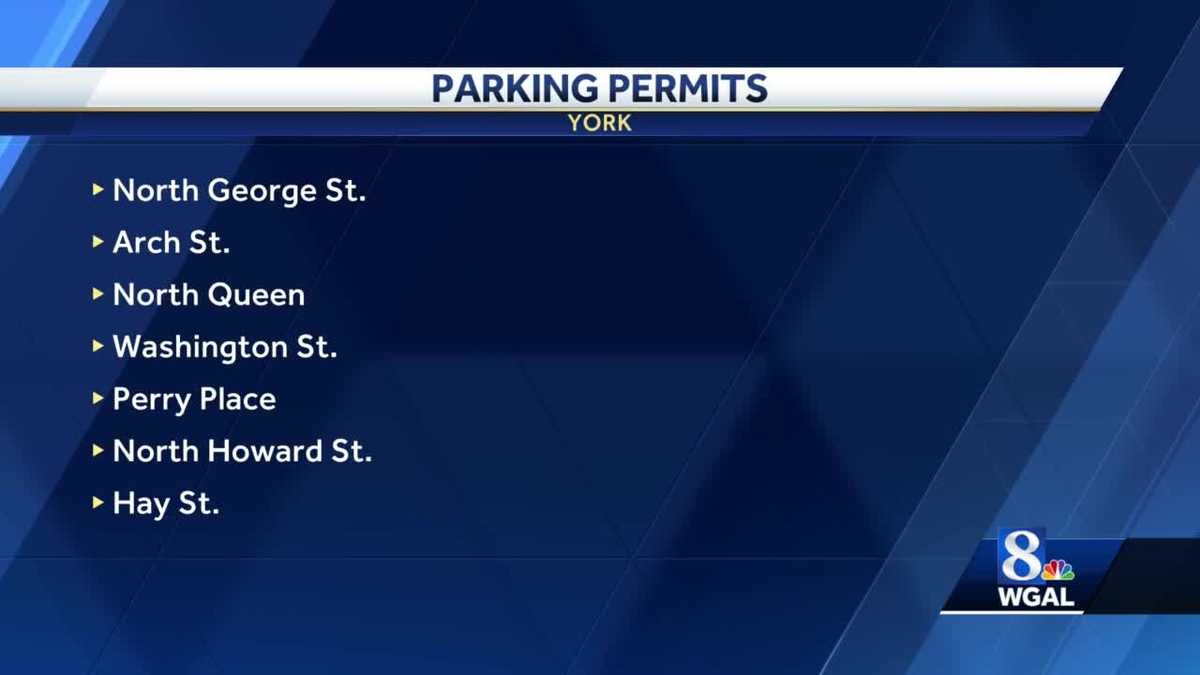 Residential parking permits in York
