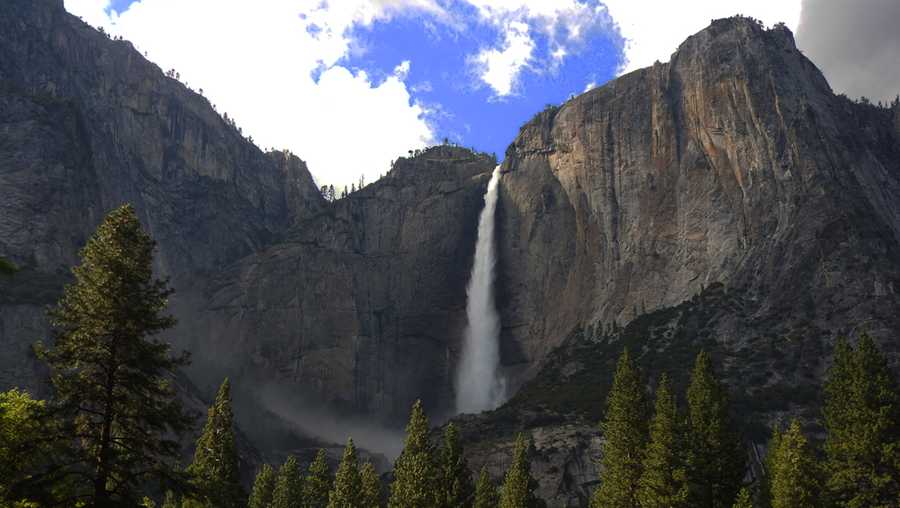 Yosemite Fall in Yosemite National Park on Monday, May 8, 2017.