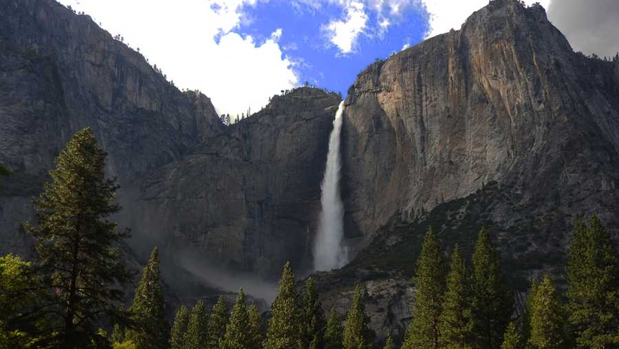 Yosemite Fall in Yosemite National Park on Monday, May 8, 2017.