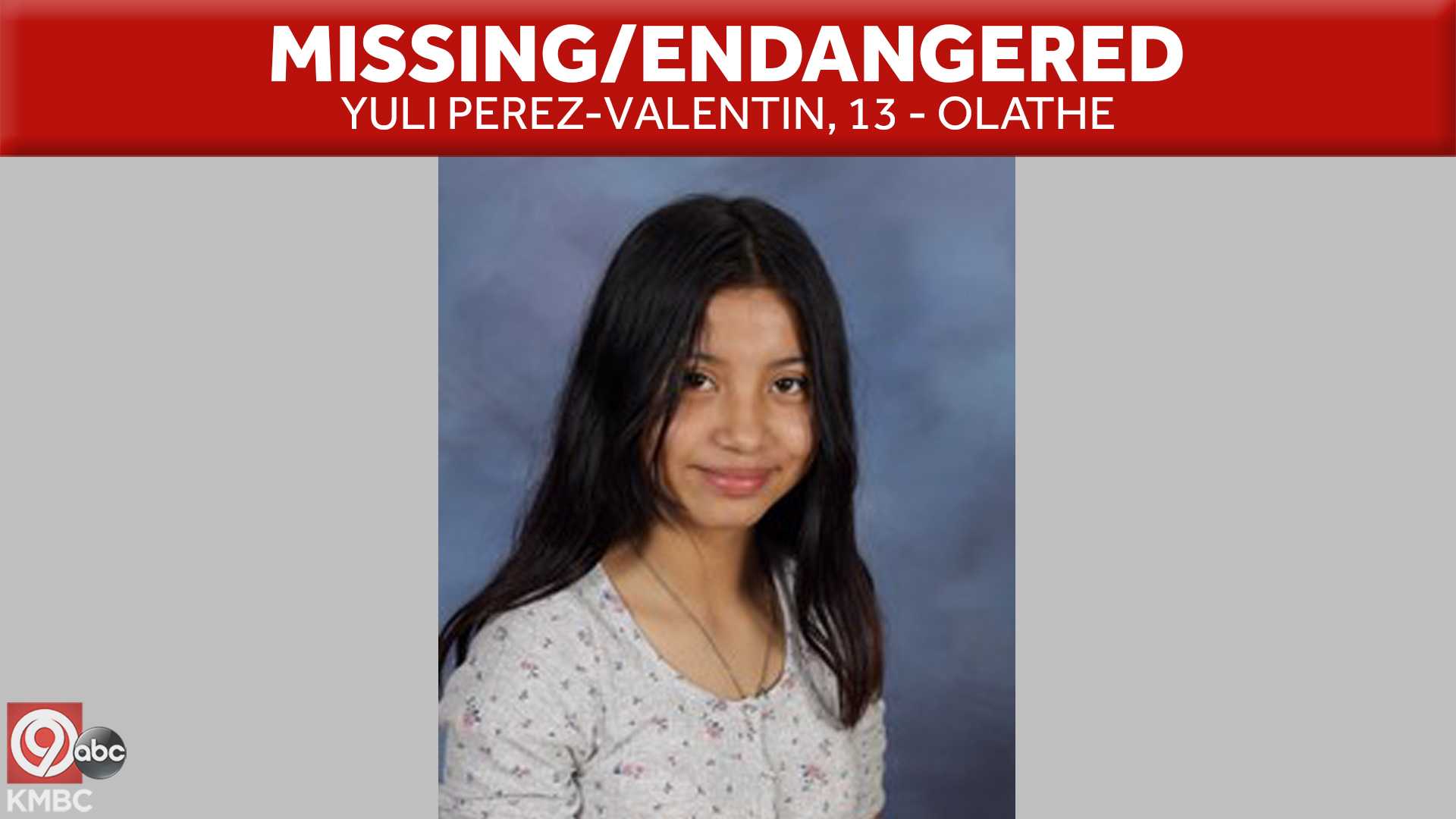 Olathe Police: Missing, Endangered 13-year-old Found Safe