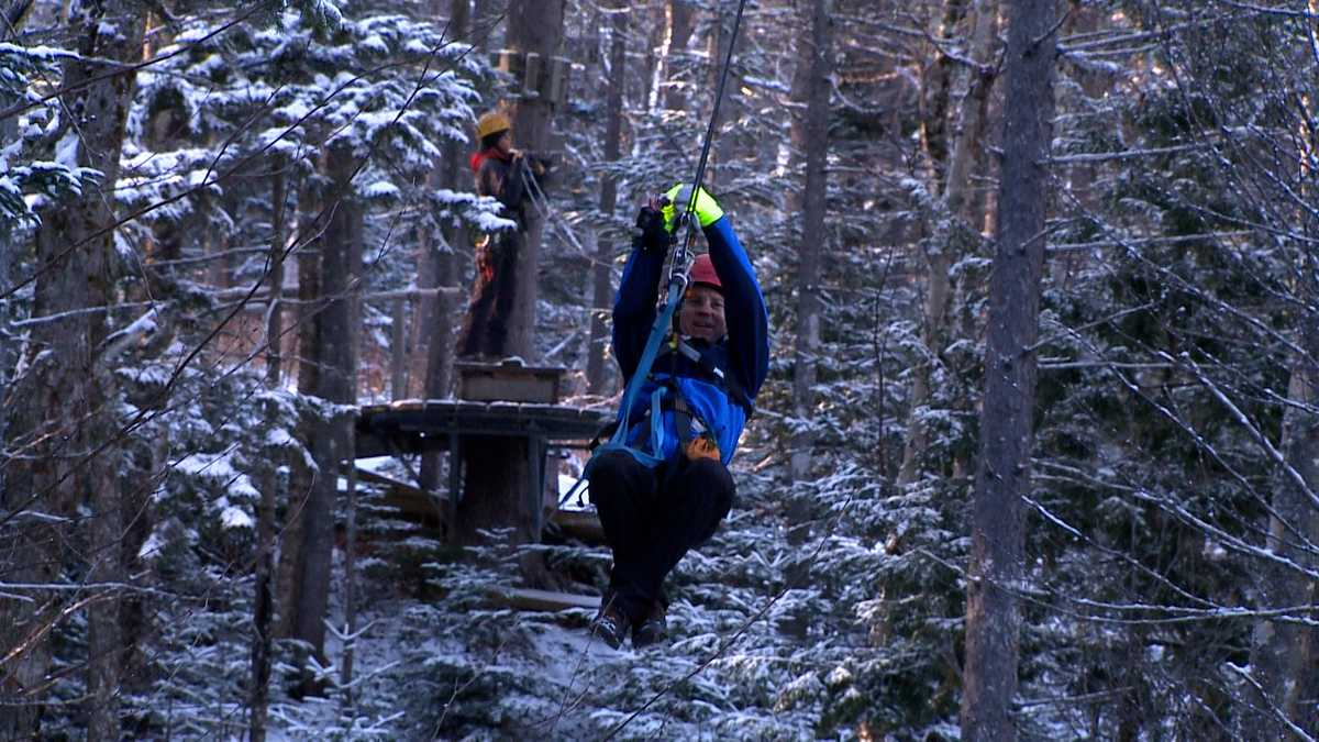 NH Chronicle Ziplining through winter