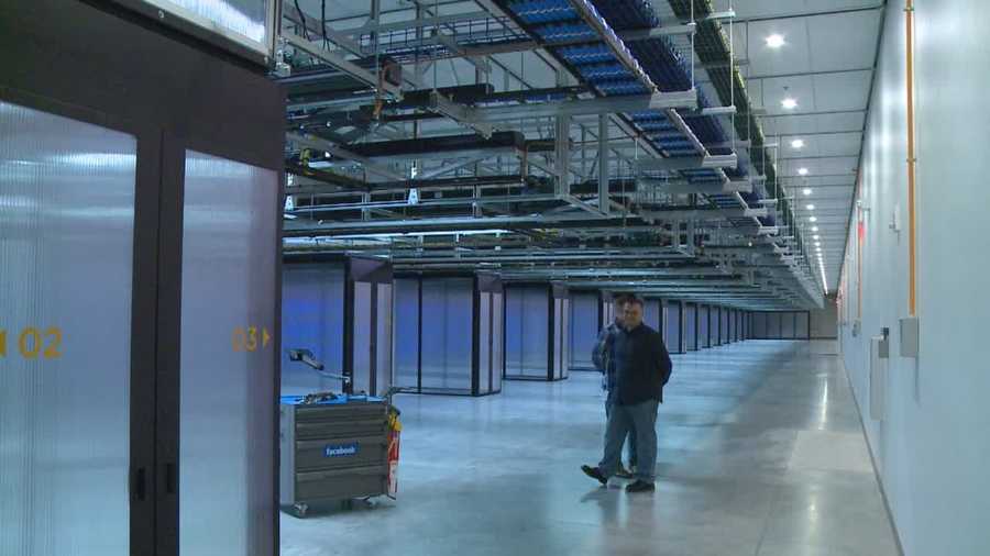 The data center officially opened Friday, and other building is already going up.