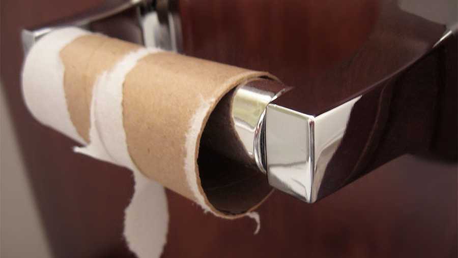 generic empty toilet paper roll - with credit