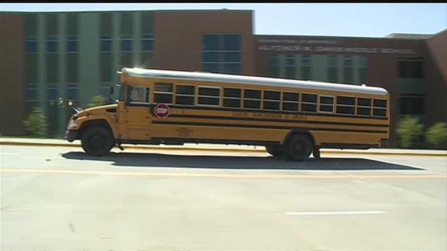A man reportedly exposed and fondled himself, while making sure a busload of middle school students watched.