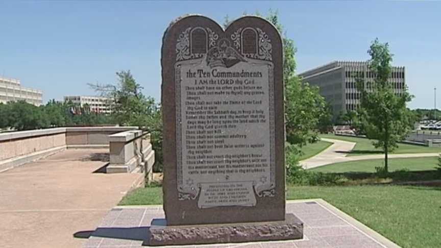 Ten Commandments Monument in Oklahoma Ciy