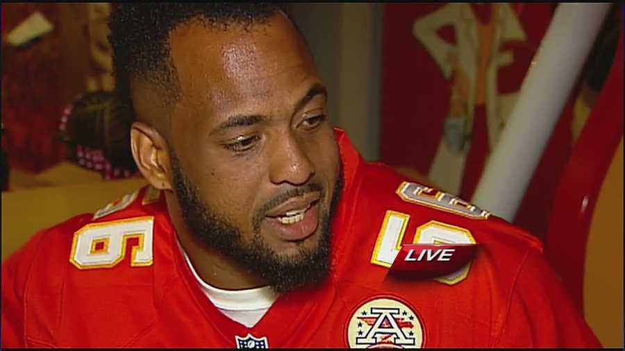 Chiefs star Derrick Johnson and his foundation helps send back to school with fresh supplies and a message about making education a priority.