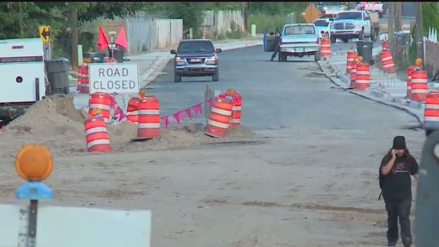 More headaches for families in a south valley neighborhood. People are moving detour and road closed signs and driving right through a construction zone.