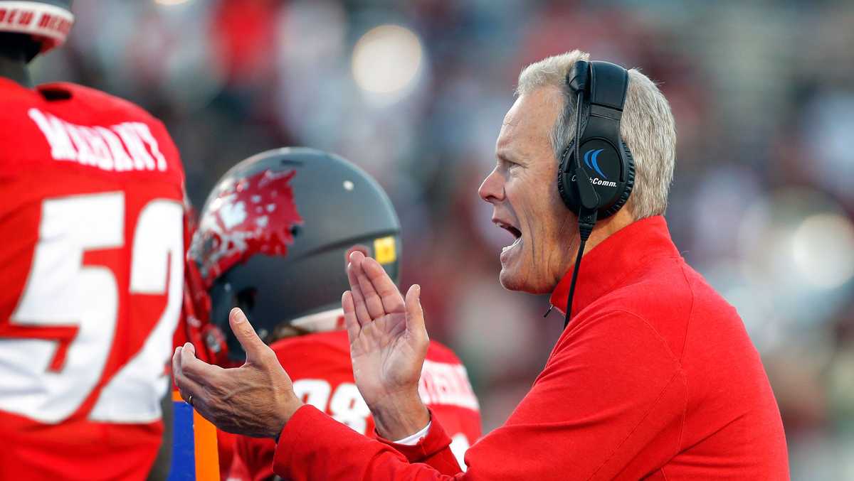 UNM Football coach rushed to hospital following Saturday's game