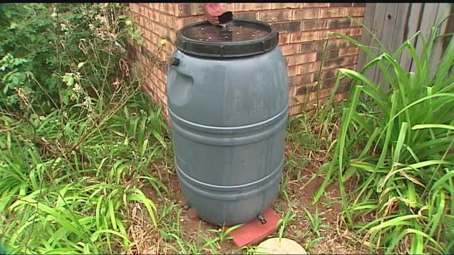 Residents are using rain barrels to conserve water and money.