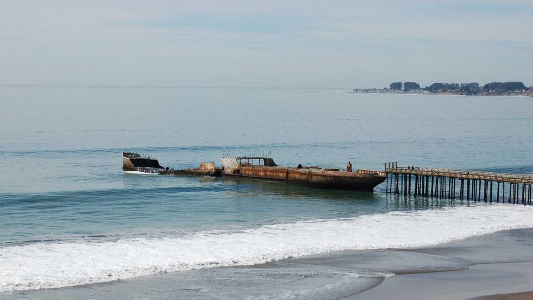 Cement ship before the storm