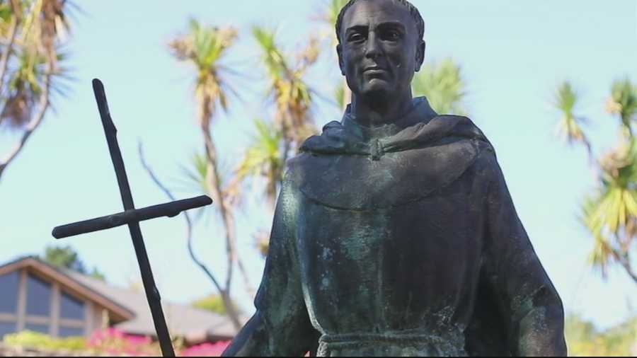 FILE -- Statue of Father Junipero Serra