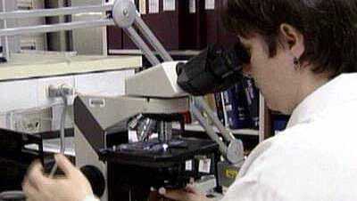 doctor in lab, microscope, research - 2803730