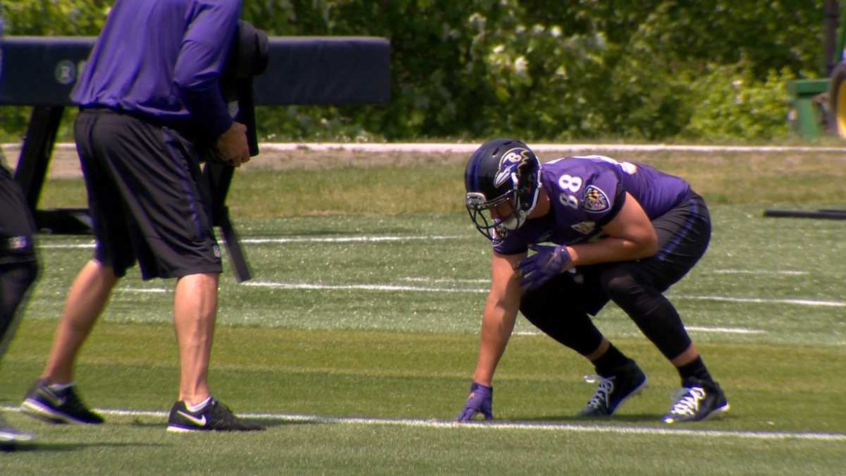 Dennis Pitta, Number 88, Baltimore Ravens. Tight end.