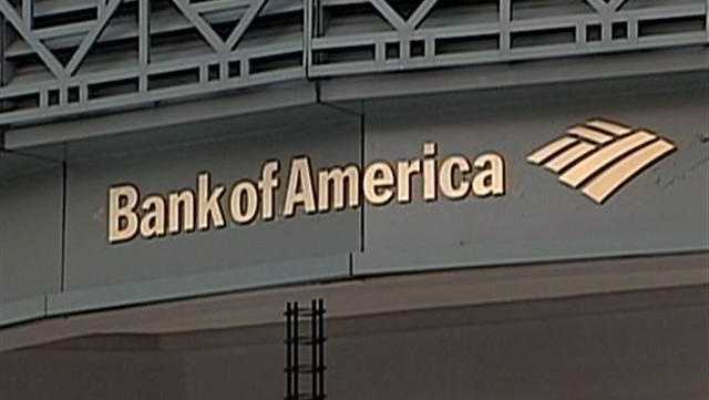 Bank of America sign on building