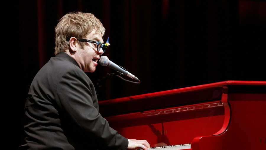 Musician Elton John performed at the premiere of "Gnomeo & Juliet" in Hollywood, Calif., on Jan. 23, 2011.