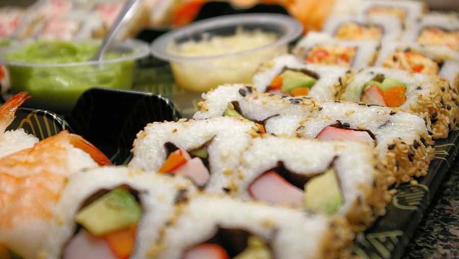 8.) Sushi rolls