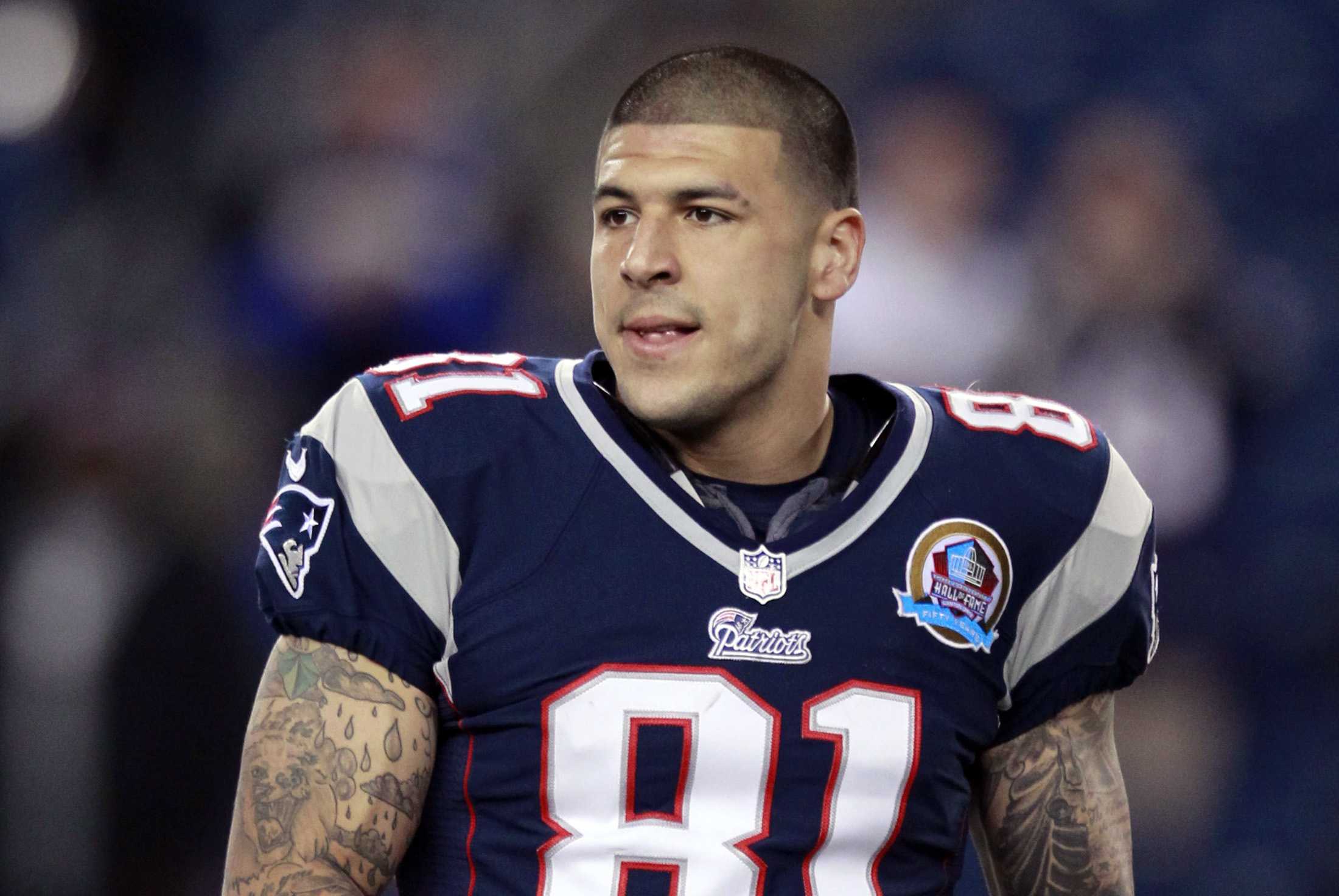 New England Patriots Aaron Hernandez Baby Jersey