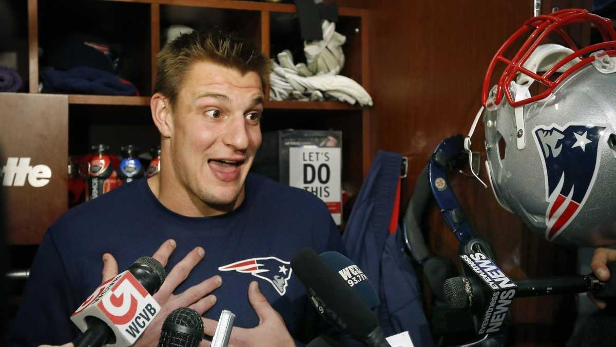 Was Rob Gronkowski's spike of Steve Harvey's Lego bust funny or mean? - WCVB Boston thumbnail