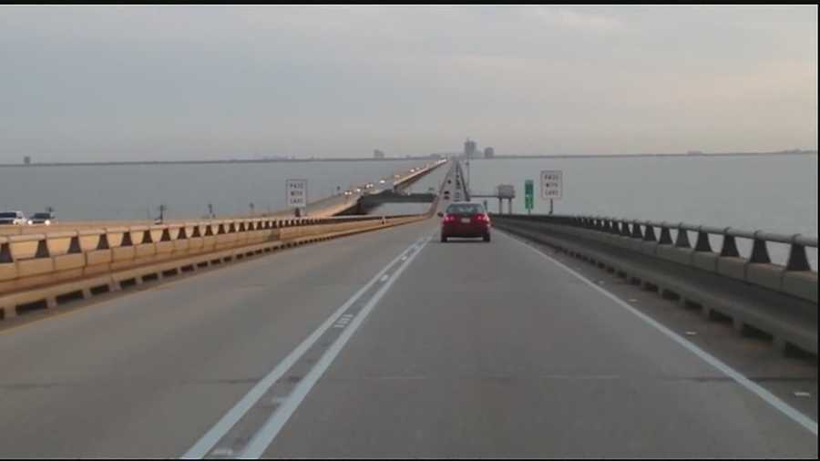Louisiana Rep. Tim Burns wants to ban cellphones on the Causeway in an effort to make the bridge safer.