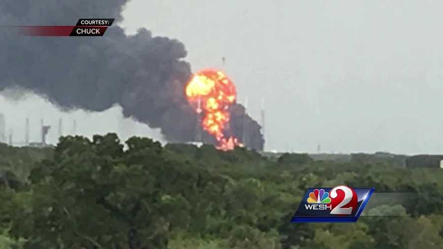 An explosion has rocked the SpaceX launch site in Cape Canaveral.