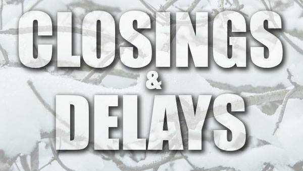 LIST: Schools Closed Or Delayed Monday Due To Winter Weather