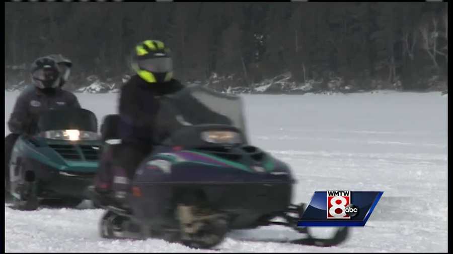 Once again, snowmobile riders gathered in Rangeley to raise money to fight Cystic Fibrosis.